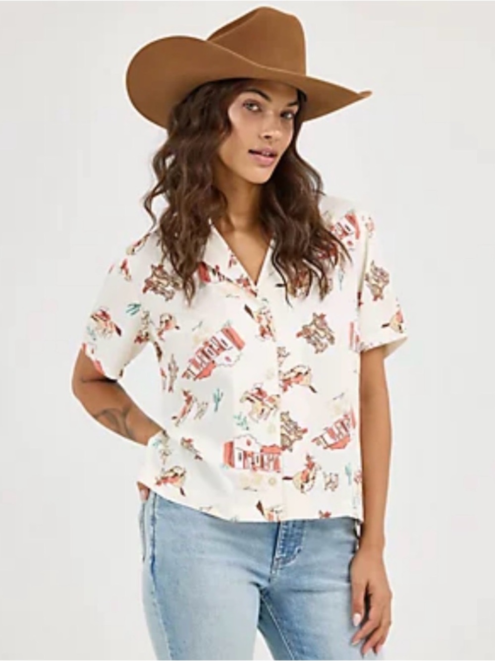 Women’s Wrangler Cowgirl Camp Shirt